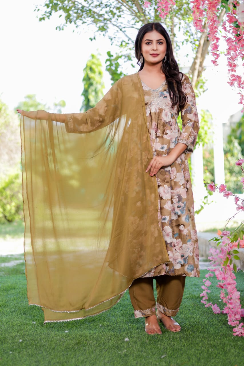 Virat Alia Cut Designer Kurti With Bottom Dupatta Catalog